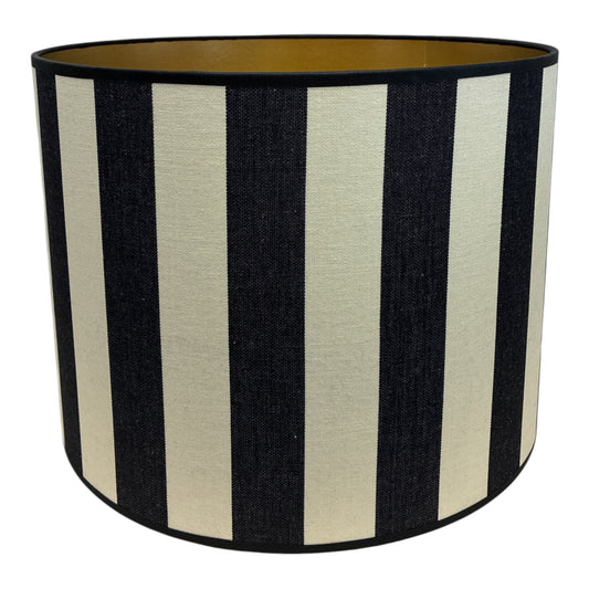 Lampenschirm Stripes Black and White (⌀35cm)