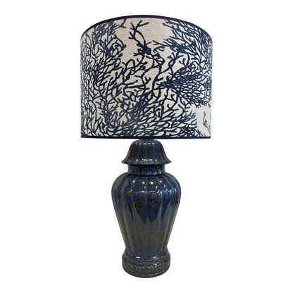 Lampenschirm Koralle blau